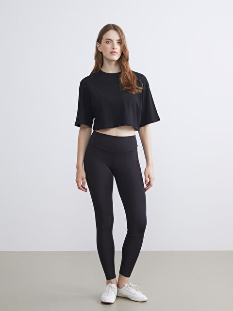 LCWAIKIKI Basic Beli Lastikli Kadın Tayt - W4M484Z8-CVL