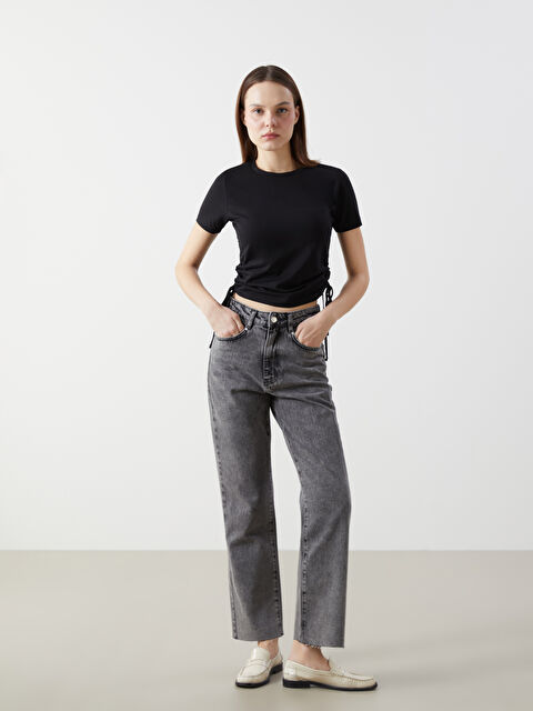 XSIDE Straight Fit Kadın Jean Pantolon - W4M623Z8-YDU