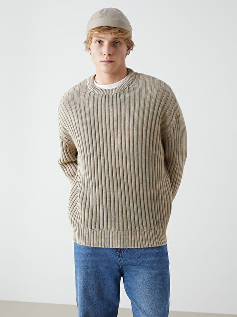 XSIDE Bisiklet Yaka Erkek Triko Kazak - W4M626Z8-CWP