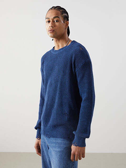 XSIDE Bisiklet Yaka Erkek Triko Kazak - W4M630Z8-CS6