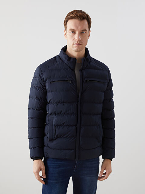 LCWAIKIKI Classic Standart Kalıp Dik Yaka Erkek Şişme Mont - W4M637Z8-RFD