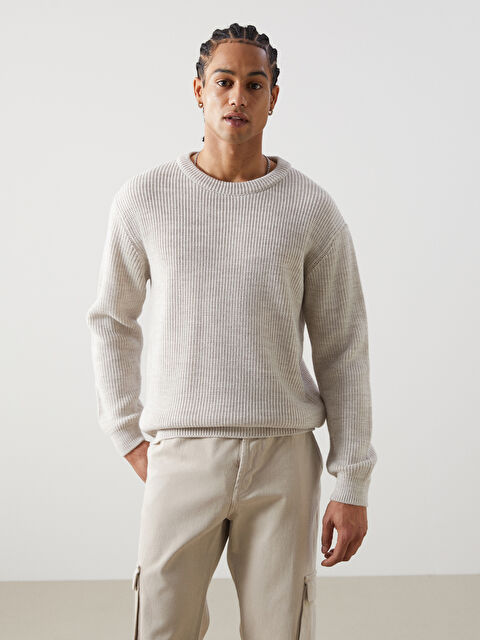 XSIDE Bisiklet Yaka Erkek Triko Kazak - W4M639Z8-D4N