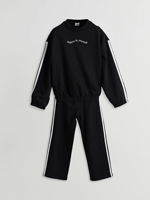 LCW Kids Bisiklet Yaka Kız Çocuk Eşofman Takım - W4M650Z4-CVL