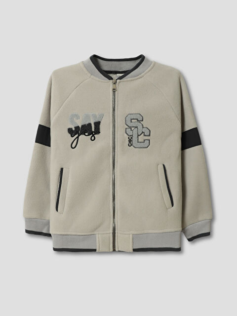 LCW Kids College Collar Boys' Zippered Sweatshirt - W4M675Z4-ZDF