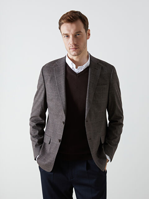 LCW BUSINESS Standart Kalıp Erkek Blazer Ceket - W4M707Z8-LLL