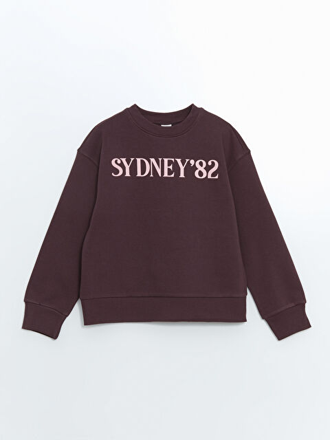 LCW Kids Bisiklet Yaka Kız Çocuk Kalın Sweatshirt - W4M736Z4-VXT