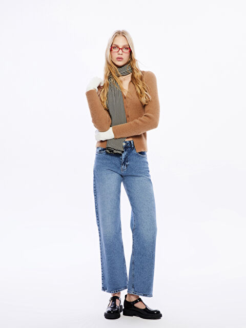 XSIDE Straight Fit Kadın Jean Pantolon - W4M760Z8-J0N