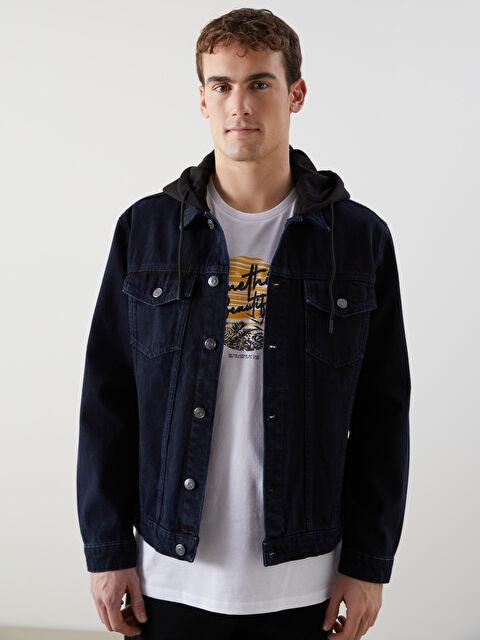 LCW Jeans Standart Kalıp Erkek Jean Ceket - W4M821Z8-326