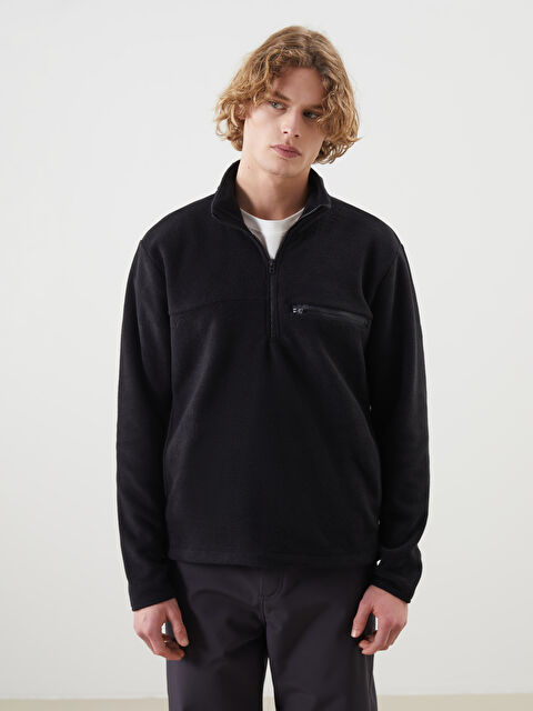 XSIDE ACTIVE Dik Yaka Uzun Kollu Polar Erkek Sweatshirt - W4M822Z8-CVL