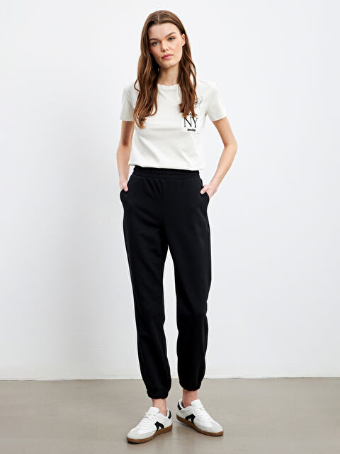 LCW Vision Elasticated Waist Women's Jogger Sweatpants - W4M863Z8-CVL