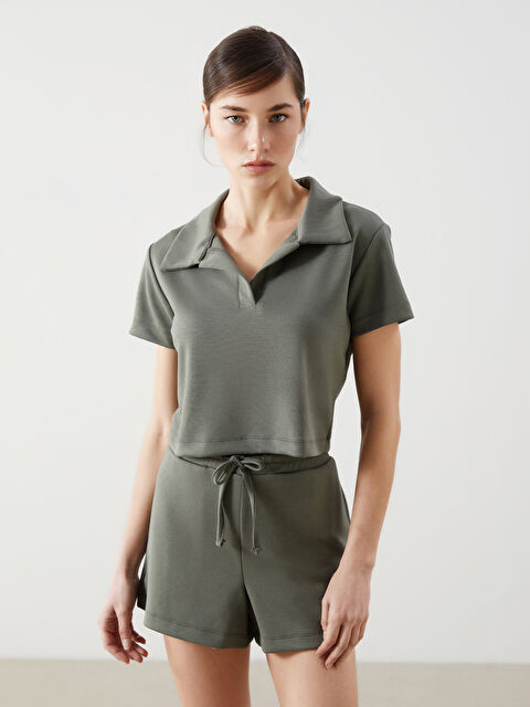 Natuvera Polo Yaka Kadın Tişört - W4M867Z8-ZDR