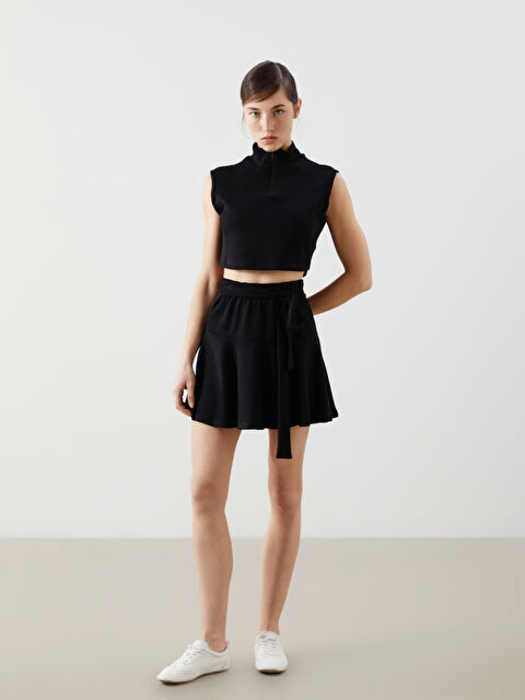 Natuvera Beli Lastikli Kadın Etek - W4M870Z8-UP7