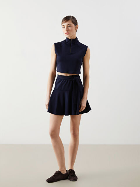 Natuvera Beli Lastikli Kadın Etek - W4M870Z8-ZEL