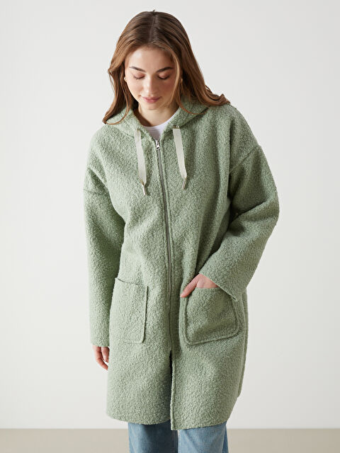 LCW Grace Kapüşonlu Kadın Hırka - W4M875Z8-J1Q