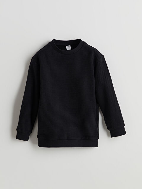 LCW Kids Bisiklet Yaka Basic Erkek Çocuk Sweatshirt - W4M934Z1-CVL