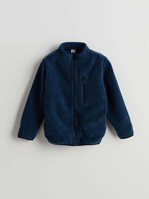 LCW Kids Dik Yaka Polar Erkek Çocuk Hırka - W4M969Z1-M78