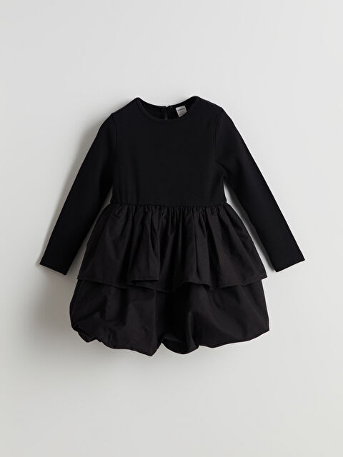 LCW baby Katkat Kız Çocuk Balon Elbise - W4MA63Z1-CVL