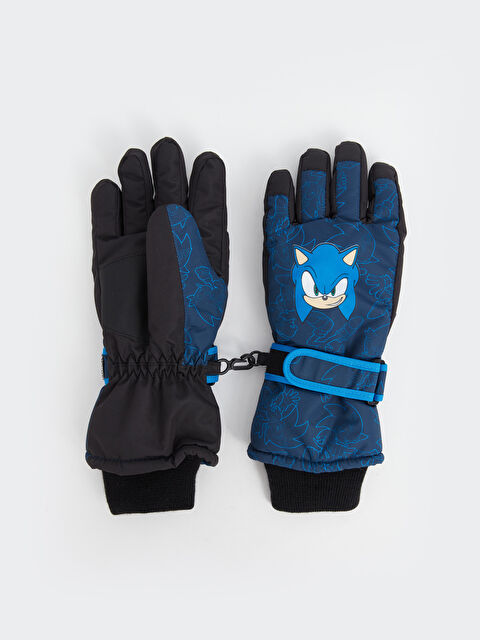 LCW ACCESSORIES Sonic Baskılı Erkek Çocuk Kar Eldiveni - W5DY27Z4-LSJ