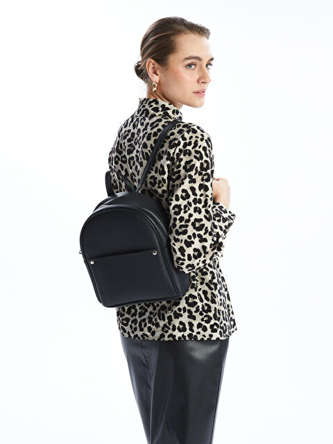 LCW ACCESSORIES Deri Görünümlü Kadın Sırt Çantası - W36267Z8-HUC