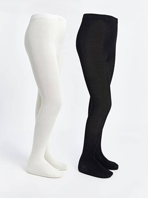 LCW Kids Basic Kız Çocuk Külotlu Çorap 2'li - S40472Z4-EEW