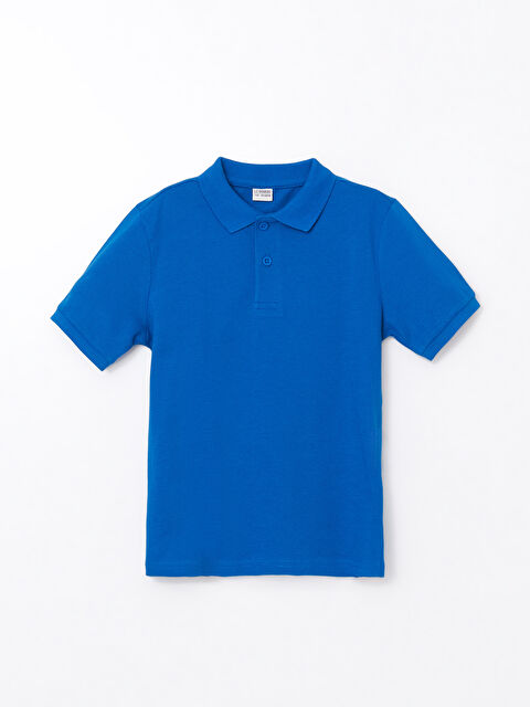LCW Kids Polo Yaka Basic Kısa Kollu Erkek Çocuk Tişört - S40739Z4-HNU