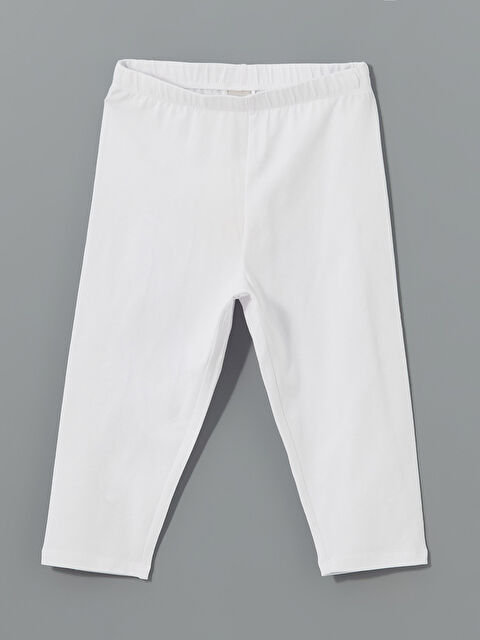LCW Kids Beli Lastikli 3/4 Boy Kız Çocuk Tayt - S46317Z4-Q6K