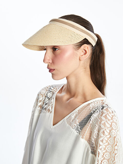 LCW ACCESSORIES Kadın Hasır Vizör Şapka - S4ES00Z8-SY3