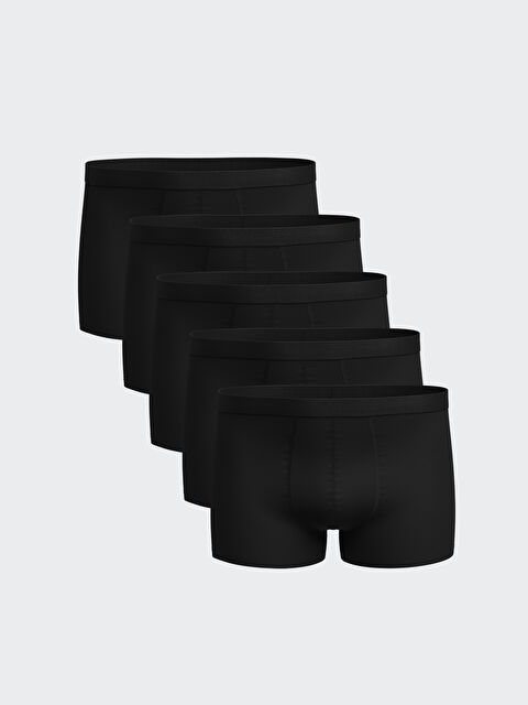 LC WAIKIKI Standart Kalıp Pamuklu Esnek Erkek Boxer 5'li - W4G058Z8-CVL