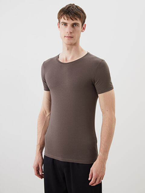 LC WAIKIKI Bisiklet Yaka Kısa Kollu Erkek Atlet - S50002Z8-HHN