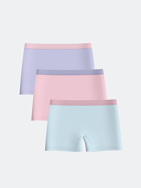 LCW Kids Basic Kız Çocuk Boxer 3'lü - S50006Z4-G7S