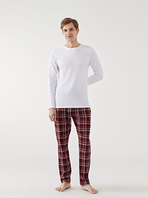 LC WAIKIKI Standart Kalıp Ekose Erkek Pijama Alt - S50017Z8-LQV