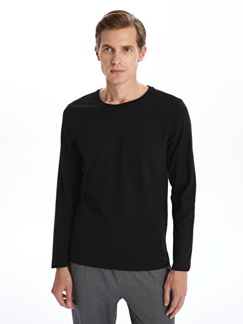 LC WAIKIKI Bisiklet Yaka Uzun Kollu Erkek Atlet - S50024Z8-CVL