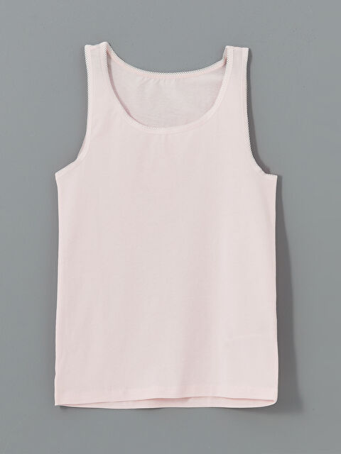 LCW Kids Bisiklet Yaka Kız Çocuk Atlet - S50041Z4-FWW