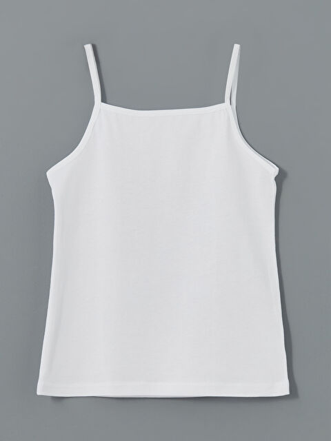 LCW Kids Kare Yaka Kız Çocuk Atlet - S50047Z4-Q6K