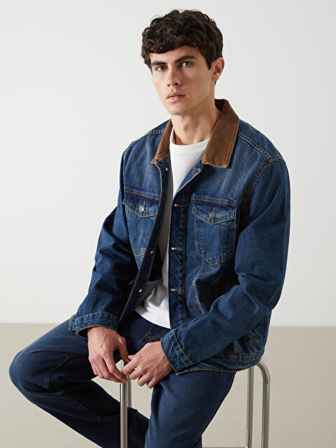 LCW Jeans Standard Fit Men's Denim Jacket -S50103Z8-H45 - LC