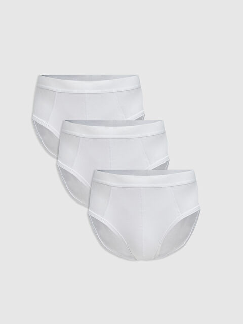 LC WAIKIKI Standart Kalıp Pamuklu Esnek Erkek Slip Külot 3'lü - S50124Z8-VC4