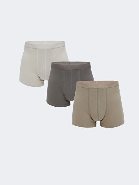 LC WAIKIKI Rahat Kalıp Pamuklu Esnek Erkek Boxer 3'lü - S50128Z8-KL8