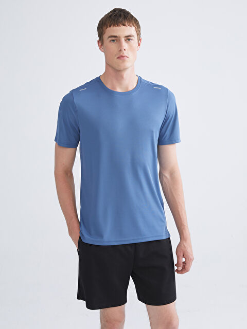 XSIDE ACTIVE Bisiklet Yaka Kısa Kollu Erkek Spor Tişört - S50155Z8-CS7