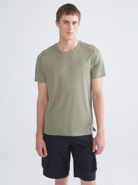 XSIDE ACTIVE Bisiklet Yaka Kısa Kollu Erkek Spor Tişört - S50155Z8-SEV