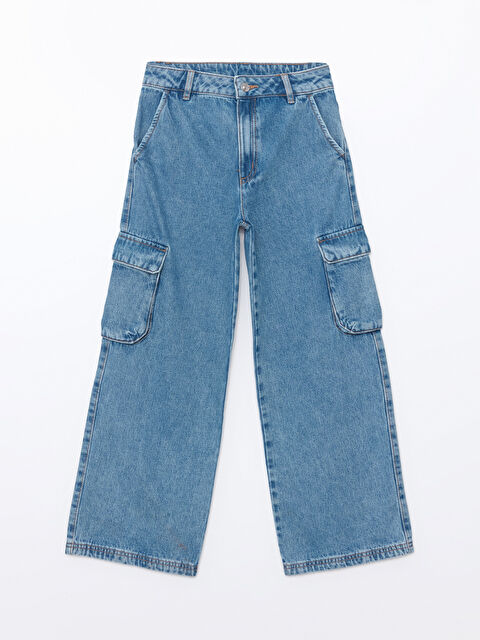 LCW Kids Wideleg Kız Çocuk Jean Pantolon - S50468Z4-SHK