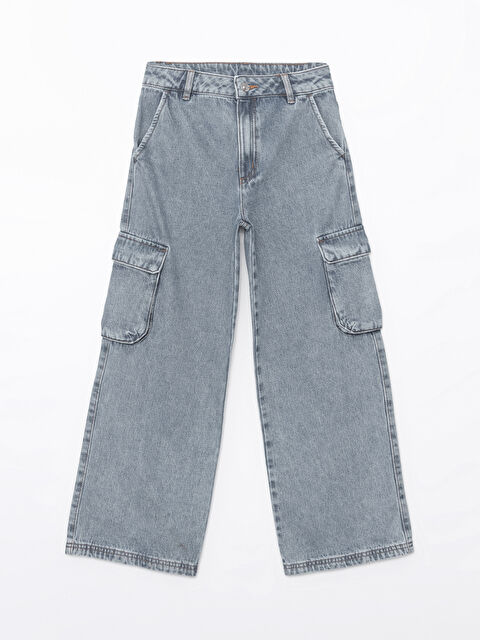 LCW Kids Wideleg Kız Çocuk Jean Pantolon - S50468Z4-SHK
