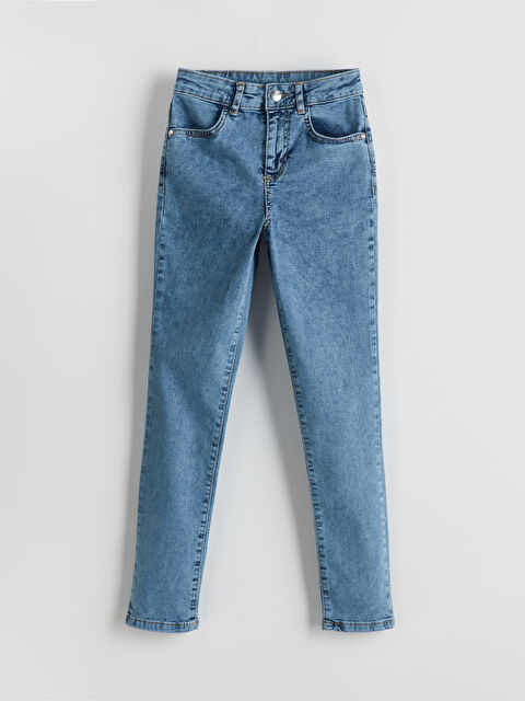 LCW Kids Slim Fit Kız Çocuk Jean Pantolon - S50474Z4-SHK