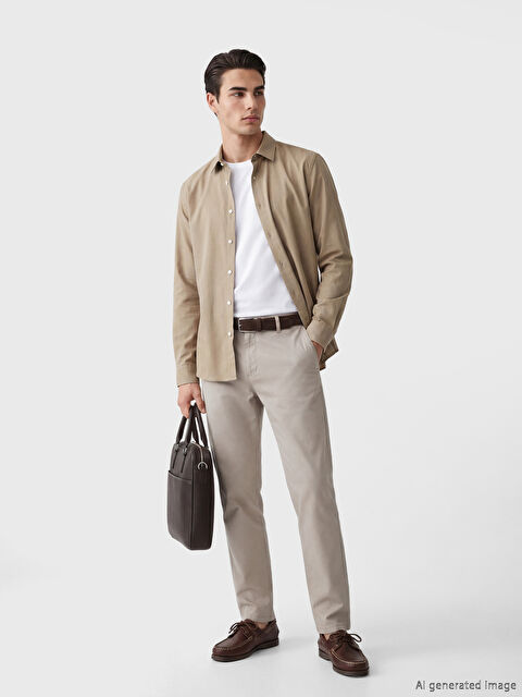 LCWAIKIKI Classic Παντελόνι Chino Κανονικής Εφαρμογής για Άνδρες