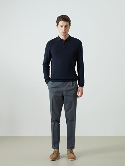 LCWAIKIKI Classic Standart Kalıp Gabardin Erkek Pileli Chino Pantolon - S50567Z8-JQN