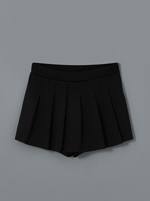 LCW Kids Beli Lastikli Pileli Kız Çocuk Şort Etek