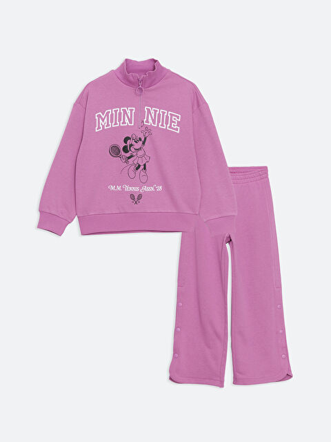 LCW Kids Minnie Mouse Baskılı Kız Çocuk Eşofman Takımı - S50614Z4-YNL