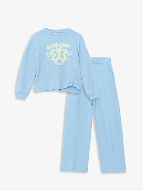 LCW Kids Girls' Sweatshirt and Sweatpants 2 Pack Set - S50650Z4-JP6