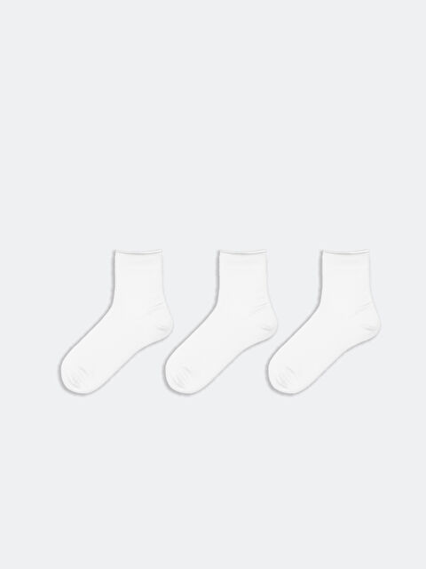 LCW DREAM Kadın Düz Soket Çorap 3'lü - S50671Z8-FFB