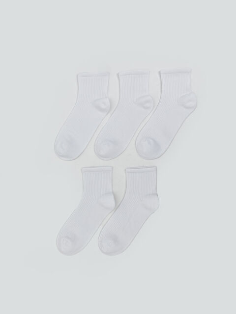 LCW DREAM Kadın Düz Soket Çorap 5'li - S50685Z8-FFB
