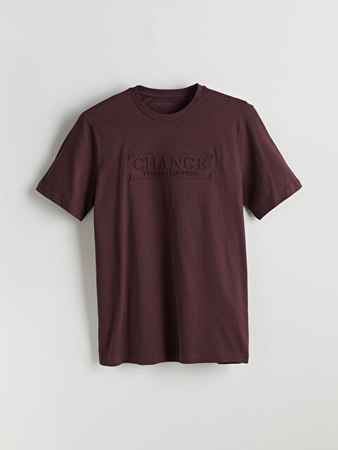 LCWAIKIKI Classic Bisiklet Yaka Kısa Kollu Baskılı Penye Erkek Tişört - S50770Z8-Z5P